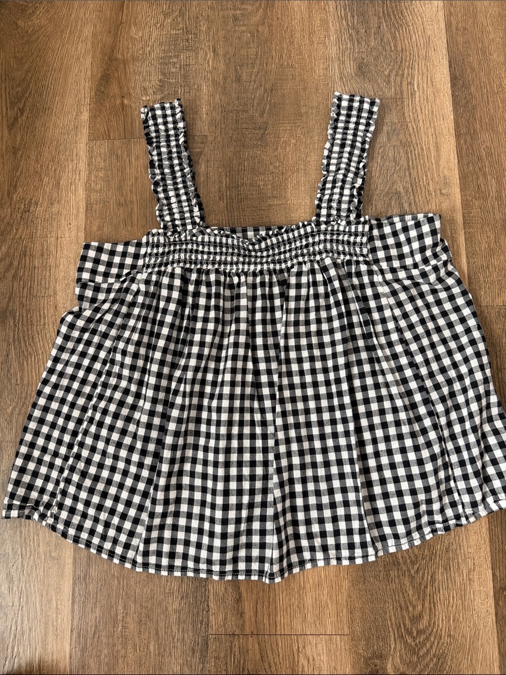A.n.a,Black & White Gingham Tank Top